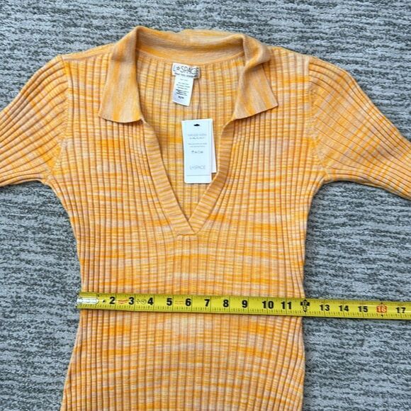 NWT L*Space Destination Knit Ribbed Apricot Bodycon Maxi Dress Medium Revolve - Picture 9 of 14